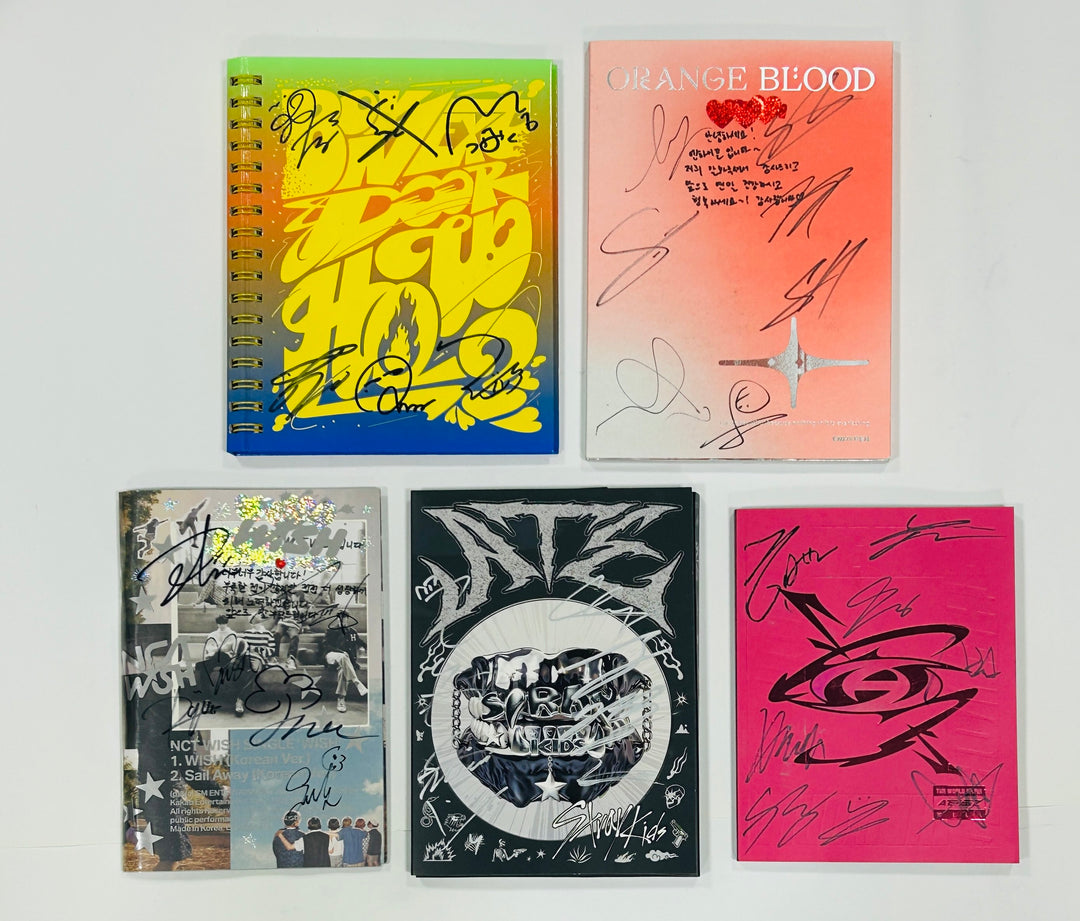 Ateez. Stray Kids, Nct Wish, Enhypen, Boynextdoor - Hand Autographed(Signed) Promo Album [24.8.26] - HALLYUSUPERSTORE