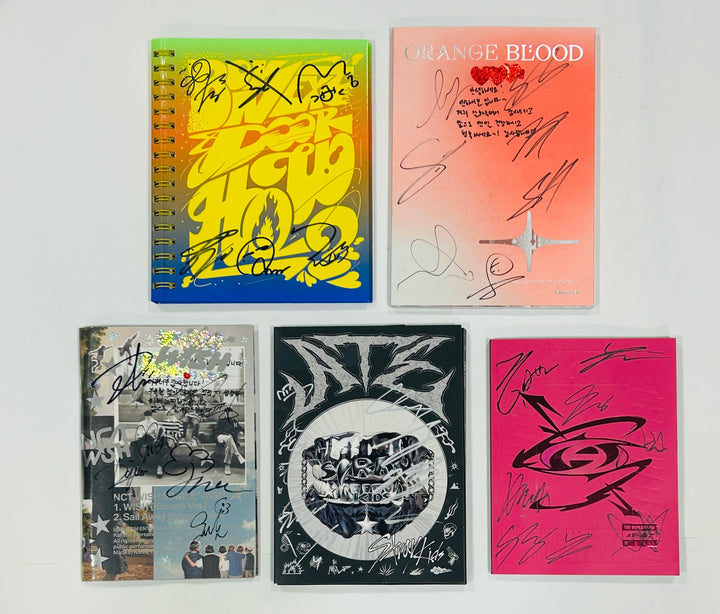 Ateez. Stray Kids, Nct Wish, Enhypen, Boynextdoor - Hand Autographed(Signed) Promo Album [24.8.26] - HALLYUSUPERSTORE