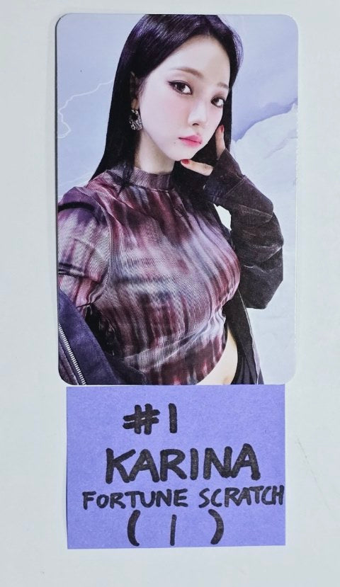 Aespa "SYNK : PARALLEL LINE" 2024 2nd Concert - Offcial Fortune Scratch Photocard [24.8.30] - HALLYUSUPERSTORE