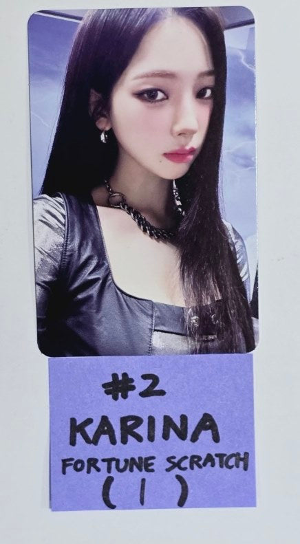 Aespa "SYNK : PARALLEL LINE" 2024 2nd Concert - Offcial Fortune Scratch Photocard [24.8.30] - HALLYUSUPERSTORE