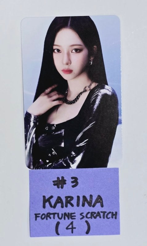 Aespa "SYNK : PARALLEL LINE" 2024 2nd Concert - Offcial Fortune Scratch Photocard [24.8.30] - HALLYUSUPERSTORE