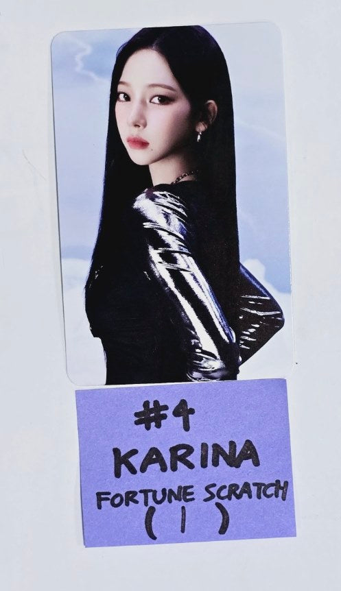 Aespa "SYNK : PARALLEL LINE" 2024 2nd Concert - Offcial Fortune Scratch Photocard [24.8.30] - HALLYUSUPERSTORE