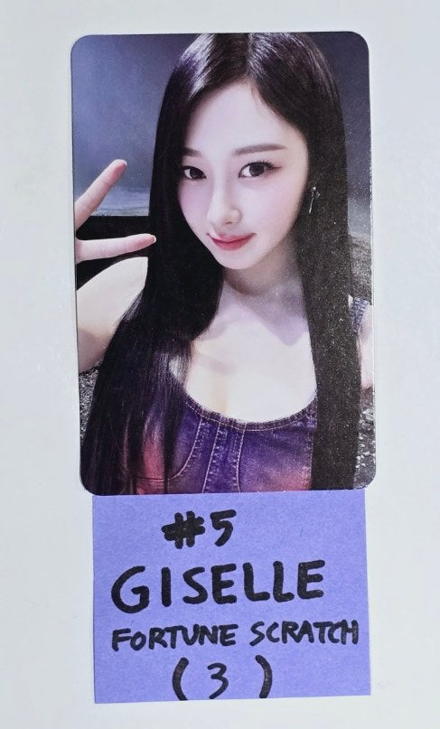 Aespa "SYNK : PARALLEL LINE" 2024 2nd Concert - Offcial Fortune Scratch Photocard [24.8.30] - HALLYUSUPERSTORE