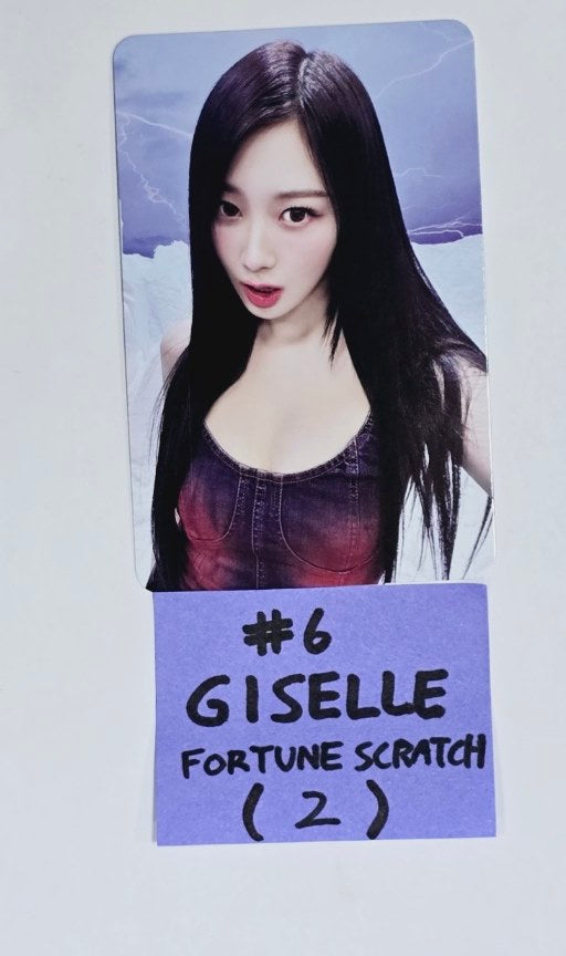 Aespa "SYNK : PARALLEL LINE" 2024 2nd Concert - Offcial Fortune Scratch Photocard [24.8.30] - HALLYUSUPERSTORE