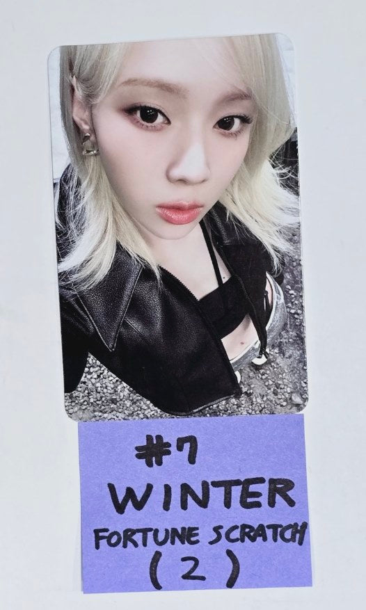 Aespa "SYNK : PARALLEL LINE" 2024 2nd Concert - Offcial Fortune Scratch Photocard [24.8.30] - HALLYUSUPERSTORE