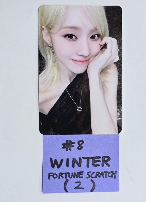 Aespa "SYNK : PARALLEL LINE" 2024 2nd Concert - Offcial Fortune Scratch Photocard [24.8.30] - HALLYUSUPERSTORE