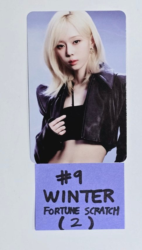 Aespa "SYNK : PARALLEL LINE" 2024 2nd Concert - Offcial Fortune Scratch Photocard [24.8.30] - HALLYUSUPERSTORE
