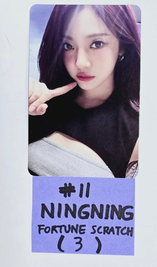 Aespa "SYNK : PARALLEL LINE" 2024 2nd Concert - Offcial Fortune Scratch Photocard [24.8.30] - HALLYUSUPERSTORE