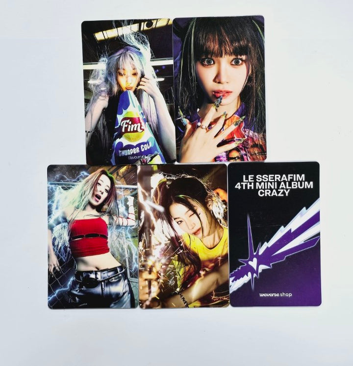 LE SSERAFIM "CRAZY" - Weverse Shop Pre-Order Benefit Photocard [Weverse Album Ver.] [24.9.3] - HALLYUSUPERSTORE