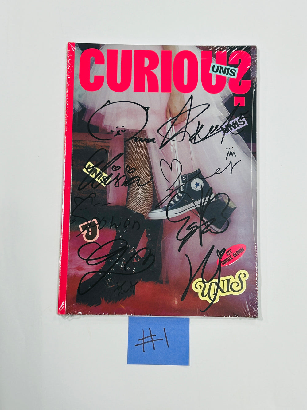 UNIS 'CURIOUS' - Hand Autographed(Signed) Album [24.9.4] (1) - HALLYUSUPERSTORE