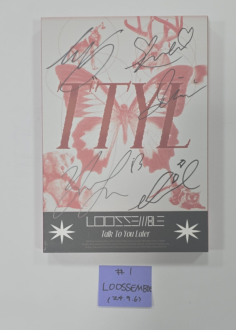 Loossemble "TTYL" - Hand Autographed(Signed) Promo Album [24.9.6] - HALLYUSUPERSTORE