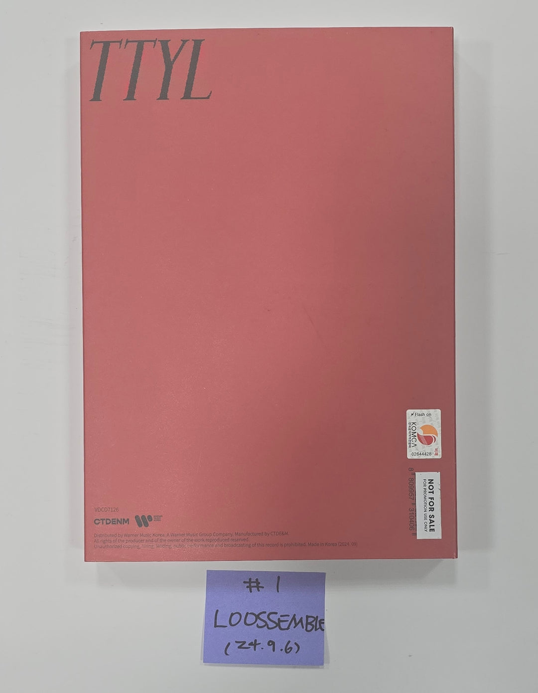 Loossemble "TTYL" - Hand Autographed(Signed) Promo Album [24.9.6] - HALLYUSUPERSTORE