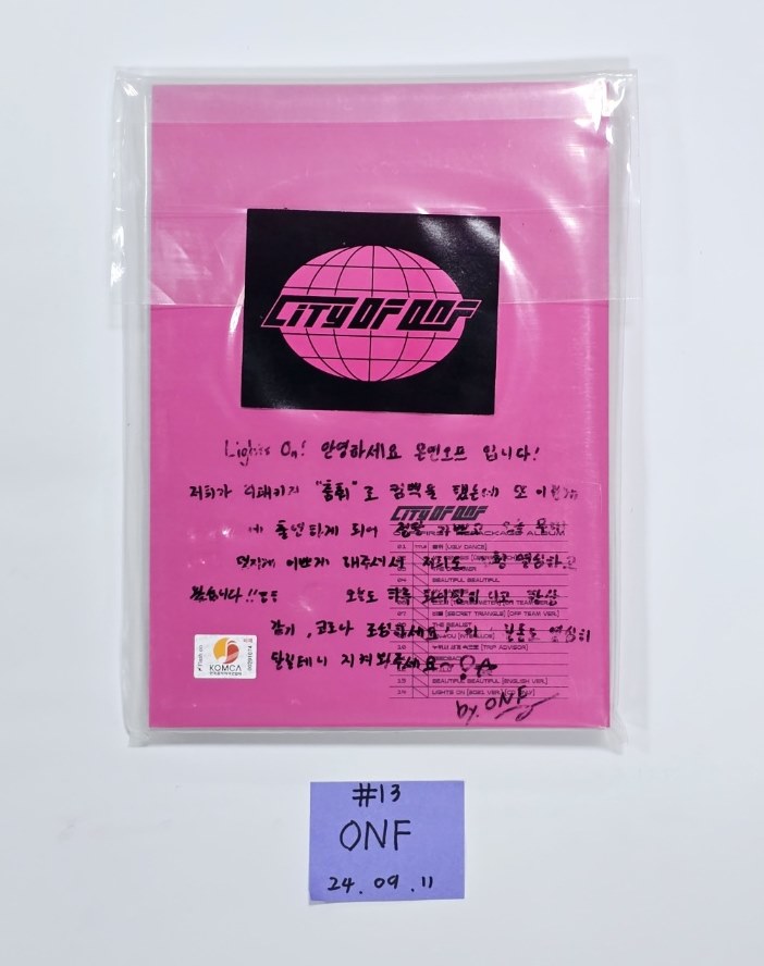 Seventeen, CNBLUE, TNX, EVNNE, TAN, 1TEAM, ONF, AB6IX,  - Hand Autographed(Signed) Promo Album [24.9.11] - HALLYUSUPERSTORE
