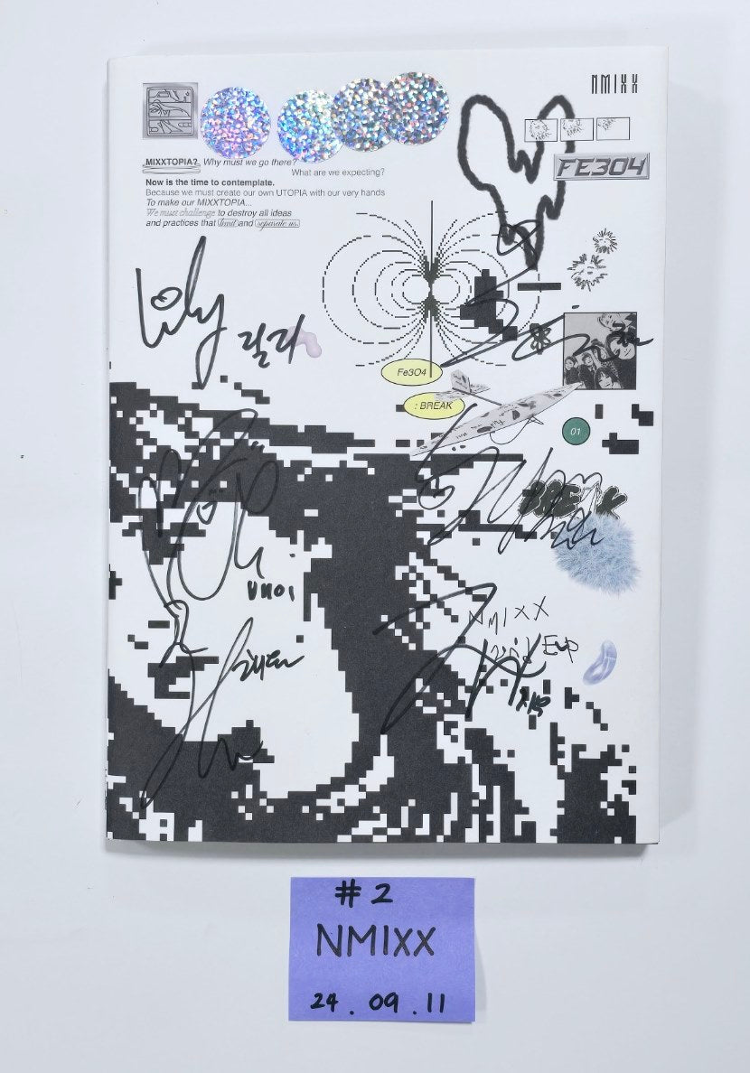 YUQI (Of (g) I-DLE) "I SWAY", NMIXX "Fe3O4: Break" - Hand Autographed(Signed) Album [24.9.11] - HALLYUSUPERSTORE