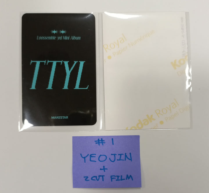 Loossemble "TTYL" - Hand Autographed(Signed) Photocard + 2 Cut Film [24.9.26] - HALLYUSUPERSTORE