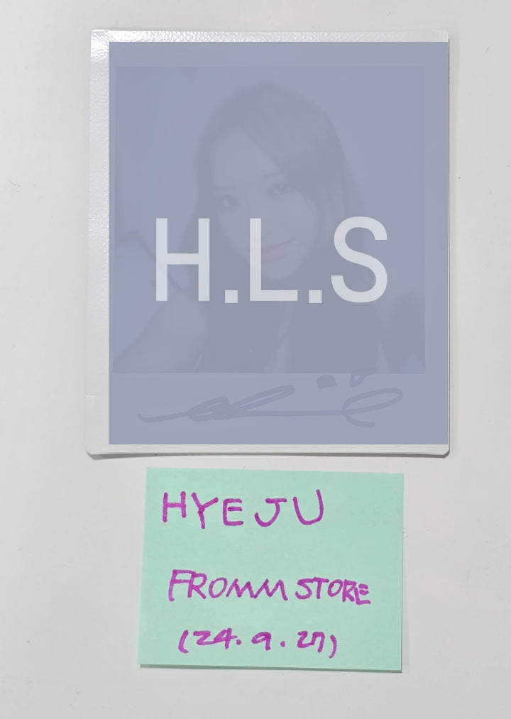 Hyeju (Of Loossemble) "TTYL" - Hand Autographed(Signed) 2X Polaroid [24.9.27] - HALLYUSUPERSTORE