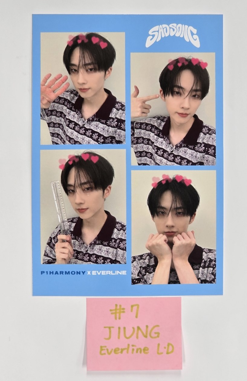 P1Harmony “Sad Song” - Everline Lucky Draw Event Photocard [24.9.30] - HALLYUSUPERSTORE
