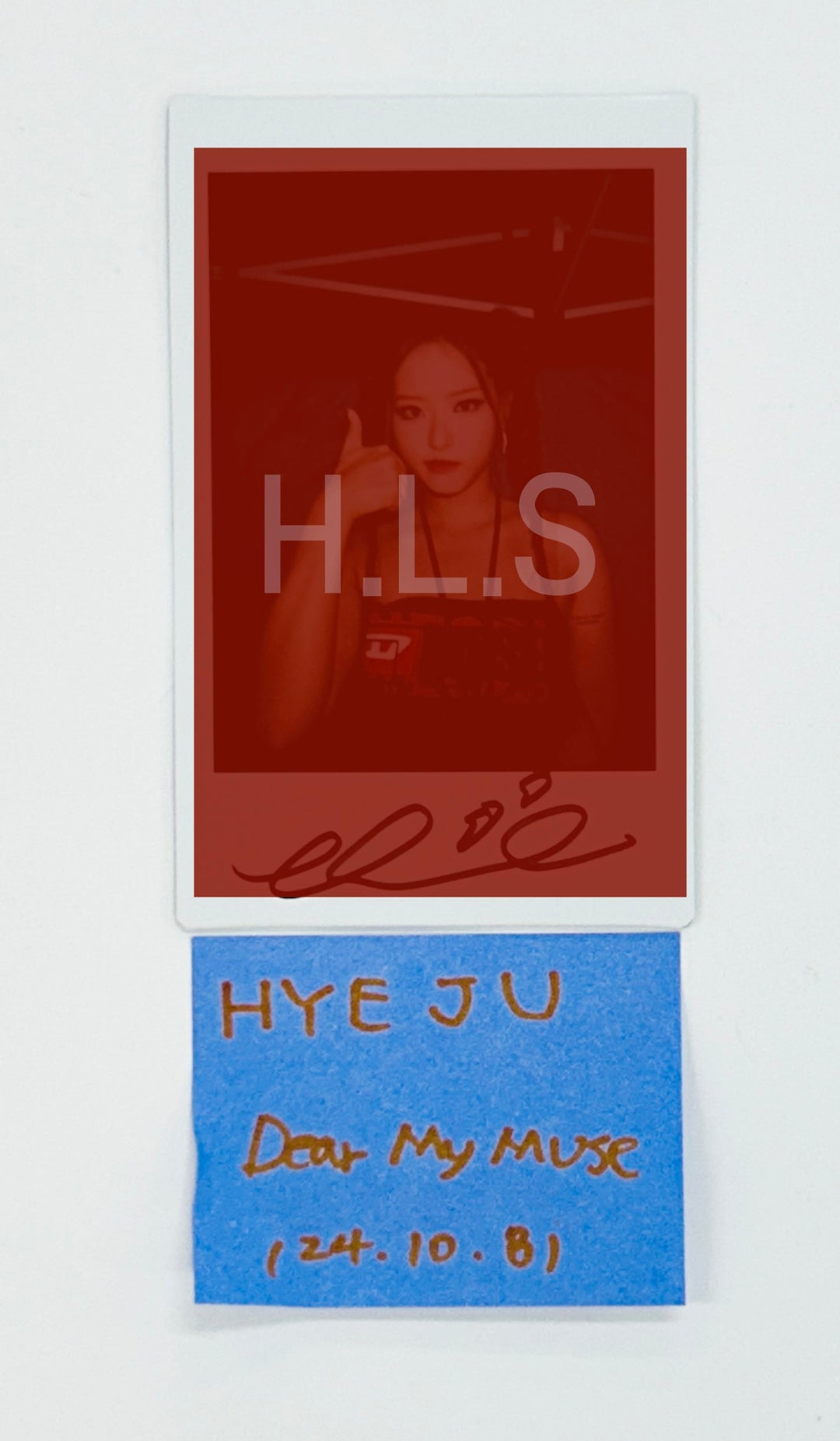 Hyeju (Of Loossemble) "TTYL" - Hand Autographed(Signed) Polaroid [24.10.8] - HALLYUSUPERSTORE