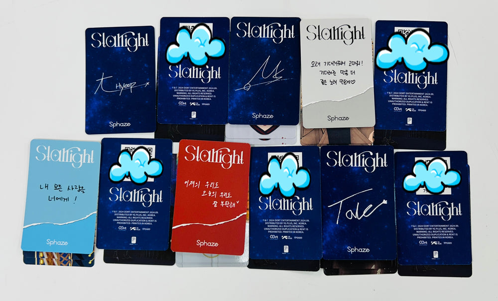 Sphaze "Starlight" - Official Photocard [24.10.10] - HALLYUSUPERSTORE