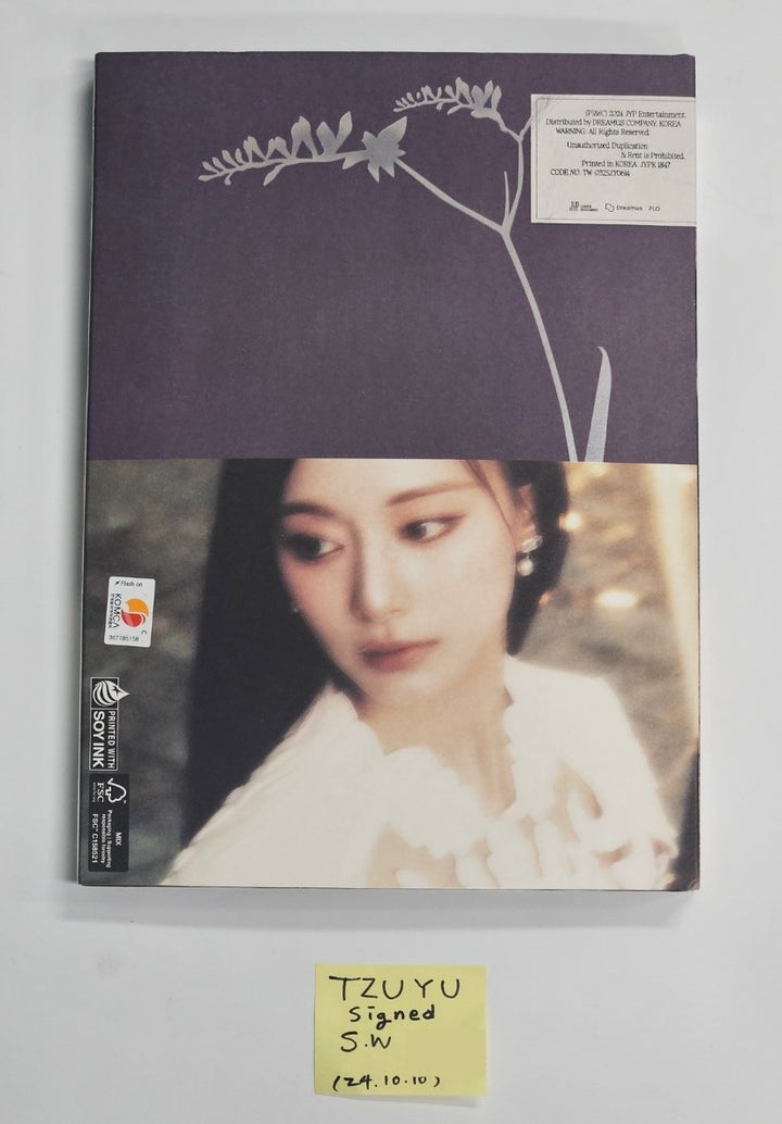 Tzuyu (of Twice) "abouTZU" - Hand Autographed(Signed) Album [24.10.10] - HALLYUSUPERSTORE