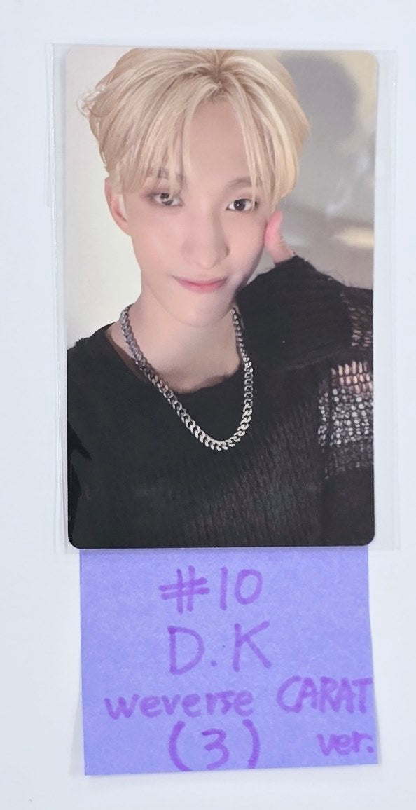 SEVENTEEN "SPILL THE FEELS" - Weverse Shop Pre-Order Benefit Fansign Event Photocard [24.10.17]