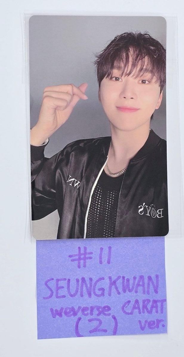 SEVENTEEN "SPILL THE FEELS" - Weverse Shop Pre-Order Benefit Fansign Event Photocard [24.10.17]