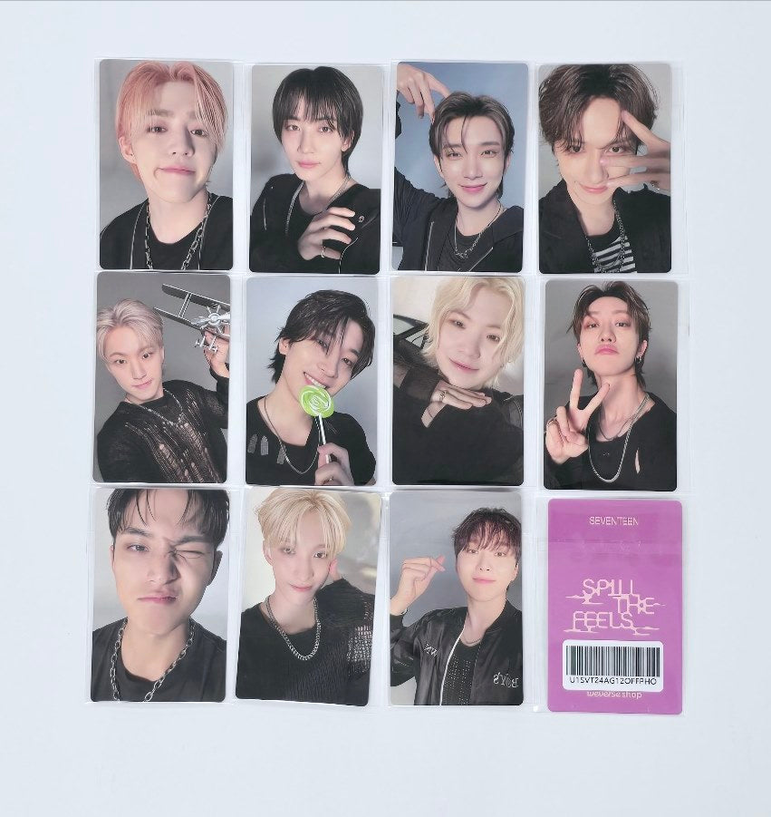 SEVENTEEN "SPILL THE FEELS" - Weverse Shop Pre-Order Benefit Fansign Event Photocard [24.10.17]