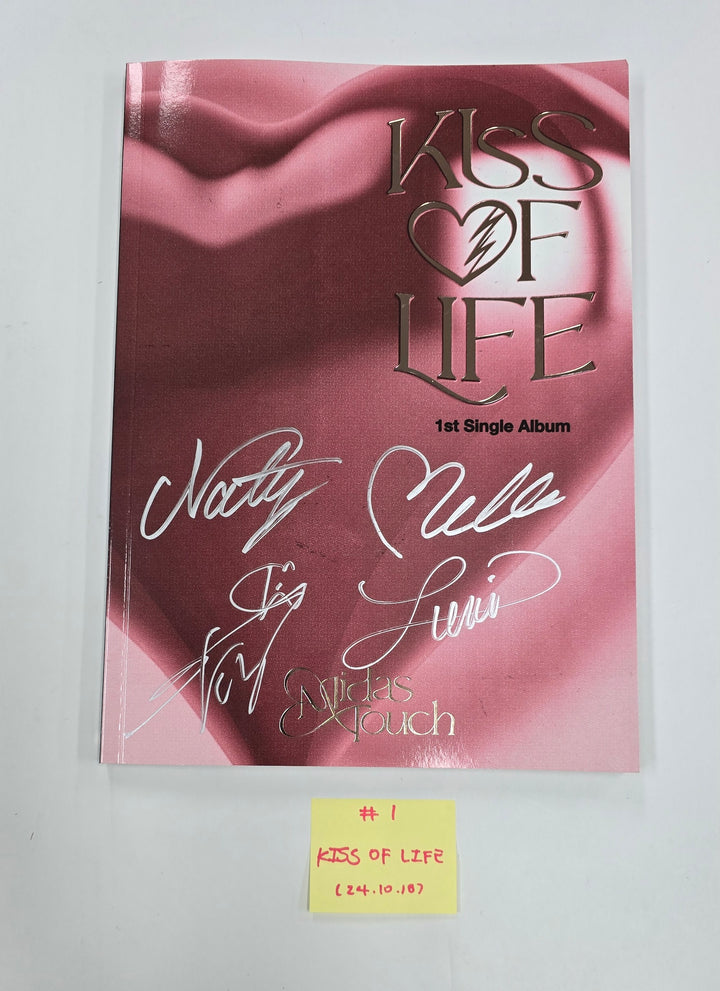KISS OF LIFE "Midas Touch" &amp; "Lose Yourself" - Hand Autographed(Signed) Promo Album [24.10.18]