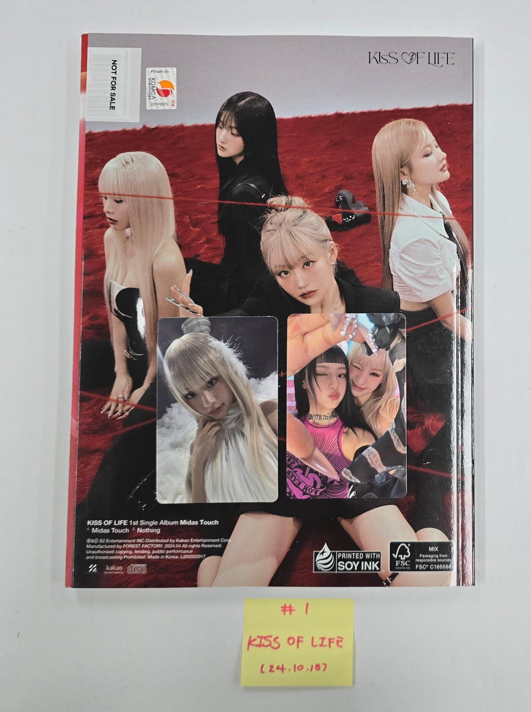 KISS OF LIFE "Midas Touch" &amp; "Lose Yourself" - Hand Autographed(Signed) Promo Album [24.10.18]