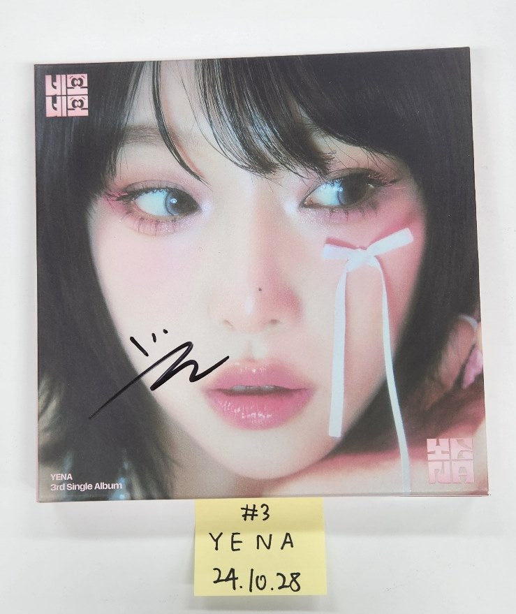 Aespa "Whiplash", ILLIT "I’LL LIKE YOU", ITZY "GOLD", ENHYPEN "ANSWER", SAY MY NAME "SAY MY NAME", Yena "네모네모" - Hand Autographed(Signed) Album [24.10.28]