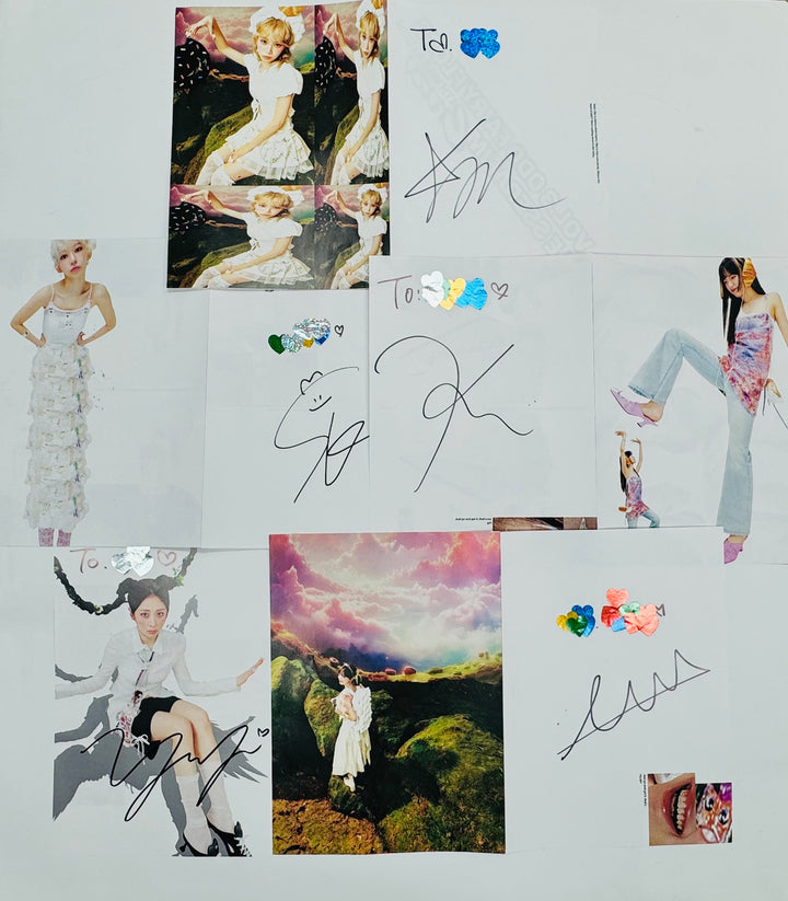 LE SSERAFIM "CRAZY" - A Cut Page From Fansign Event Album [24.10.29]