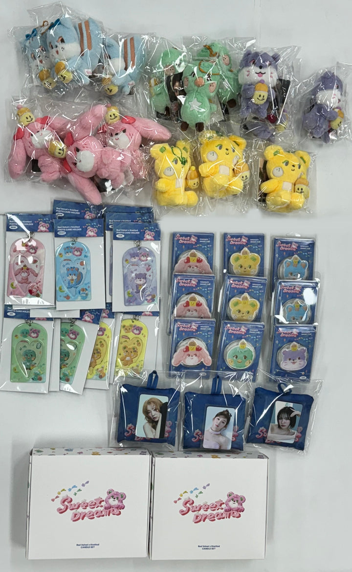 Red Velvet x Knotted "Sweet Dreams" - Official MD [Plush Keyring, Candle Set, Reusable Bag, Smart Tok, Photocard Holder] [24.11.15]