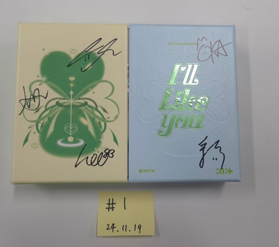 ILLIT "I’LL LIKE YOU", BABYMONSTER "DRIP", Yves "I Did", say my name "say my name" - Hand Autographed(Signed) Promo Album [24.11.19]