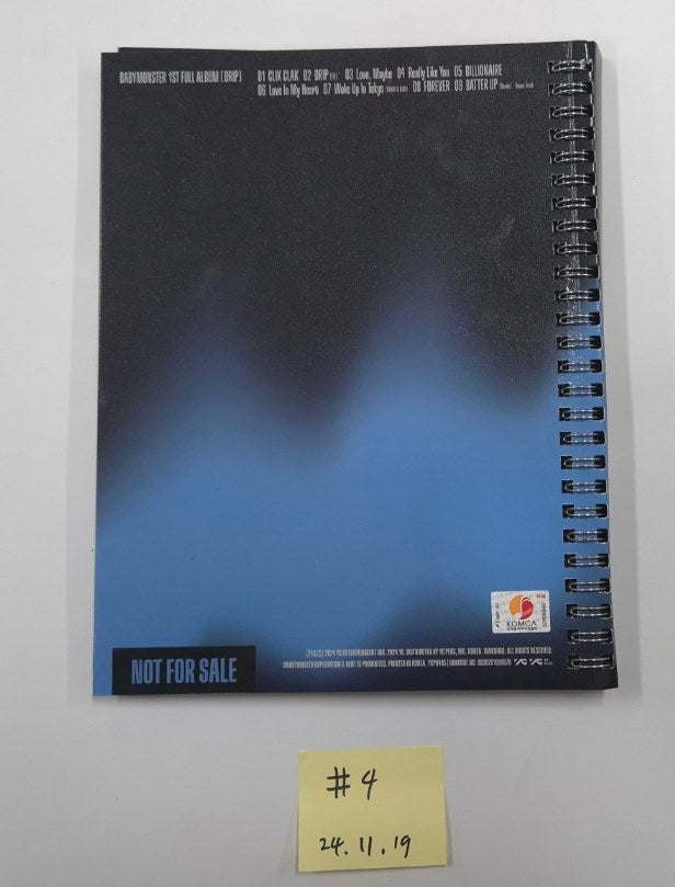 ILLIT "I’LL LIKE YOU", BABYMONSTER "DRIP", Yves "I Did", say my name "say my name" - Hand Autographed(Signed) Promo Album [24.11.19]