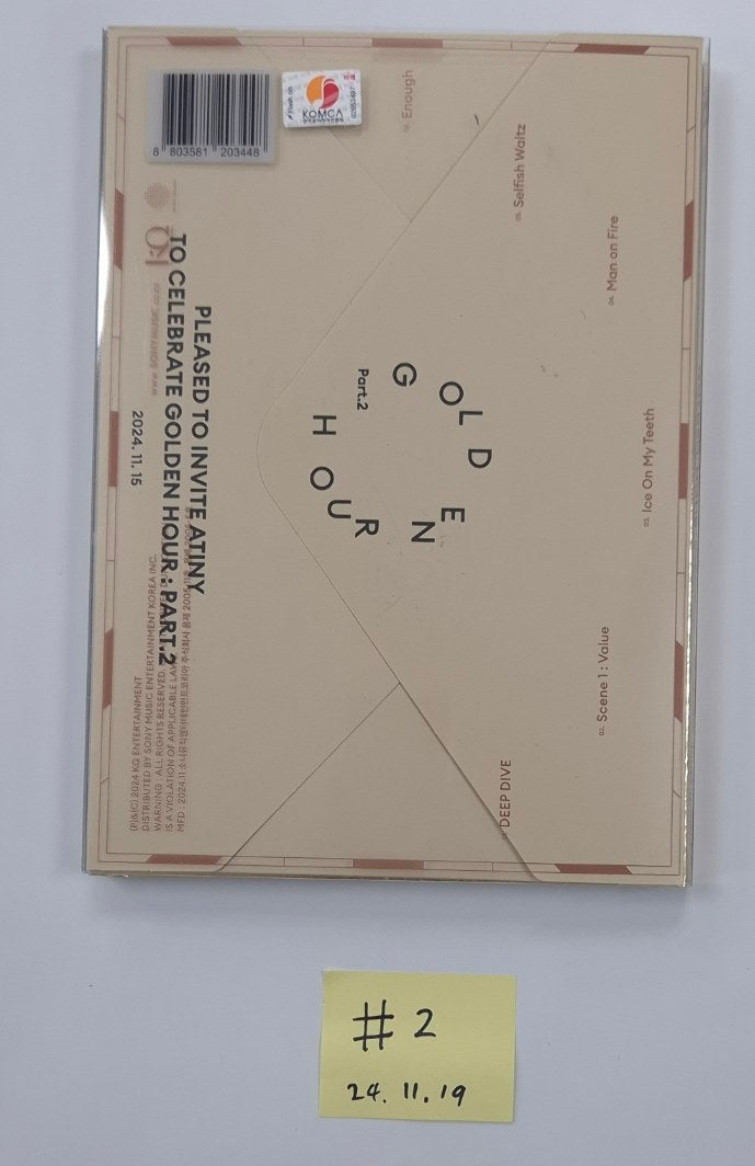 ENHYPEN "ROMANCE : UNTOLD -daydream-", NCT DREAM "DREAMSCAPE ", Ateez "GOLDEN HOUR : Part.2", EPEX "소화(韶華)" - Hand Autographed(Signed) Promo Album [24.11.19]
