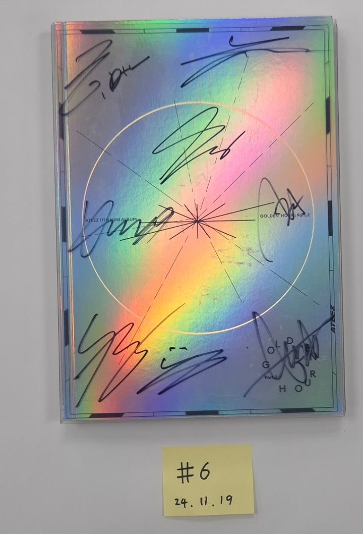 ENHYPEN "ROMANCE : UNTOLD -daydream-", NCT DREAM "DREAMSCAPE ", Ateez "GOLDEN HOUR : Part.2", EPEX "소화(韶華)" - Hand Autographed(Signed) Promo Album [24.11.19]