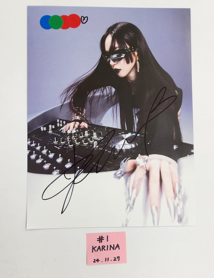 Aespa "Whiplash" - A Cut Page From Fansign Event Album [24.11.27]