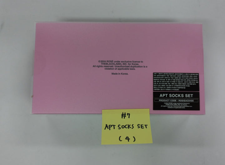 ROSE (of Black Pink) - TheBlackLabel Pop-Up Store MD (Photocard Set, Key Chain, T-Shirt, Socks Set) [24.12.6]