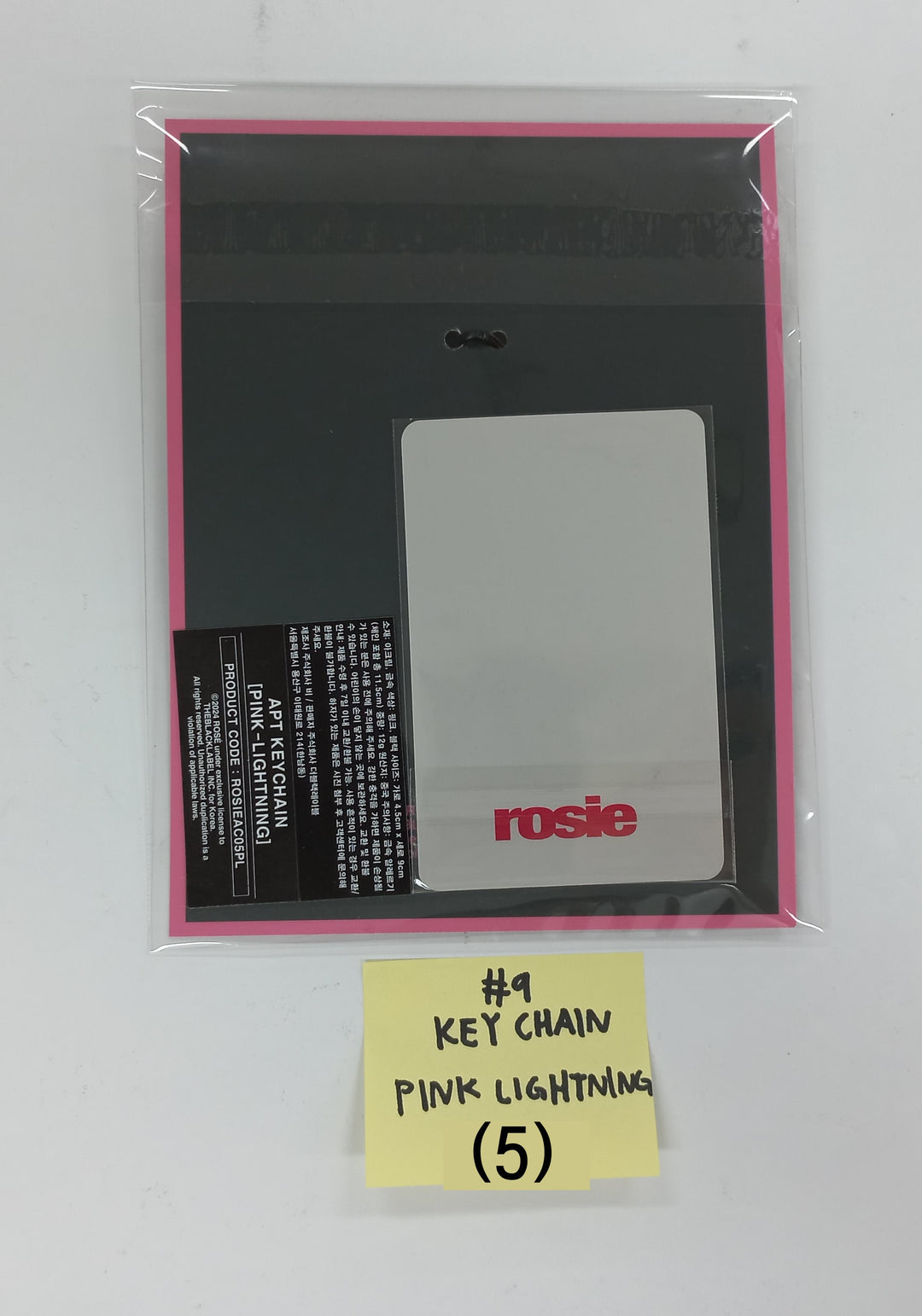 ROSE (of Black Pink) - TheBlackLabel Pop-Up Store MD (Photocard Set, Key Chain, T-Shirt, Socks Set) [24.12.6]