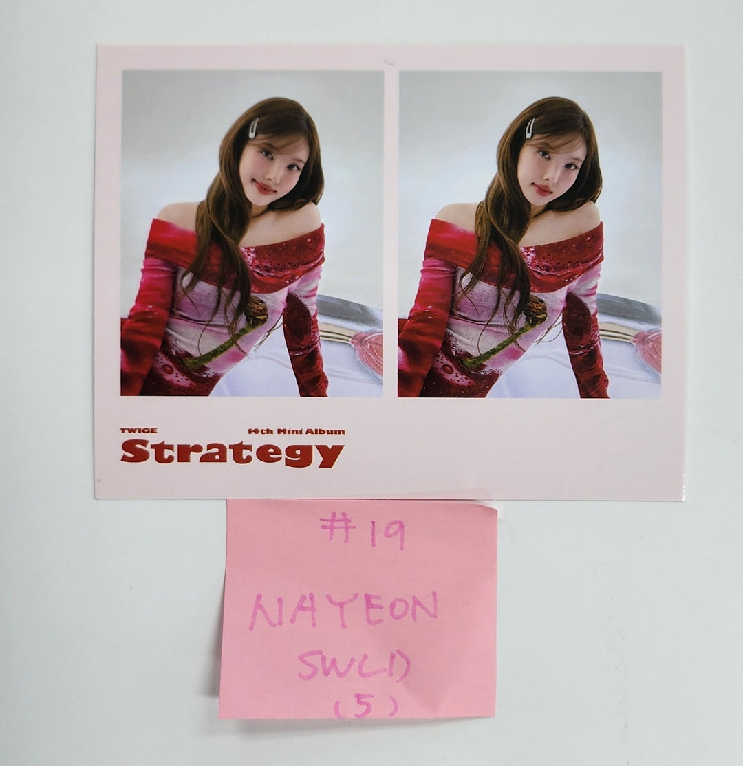 TWICE "STRATEGY" - Soundwave Lucky Draw Event Photocard [24.12.16]