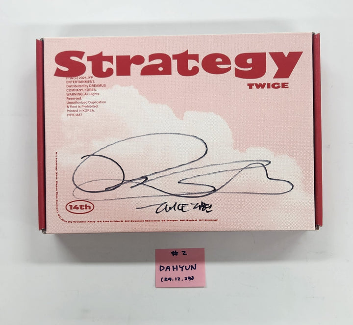 TWICE "STRATEGY" - Hand Autographed(Signed) Album [24.12.23]