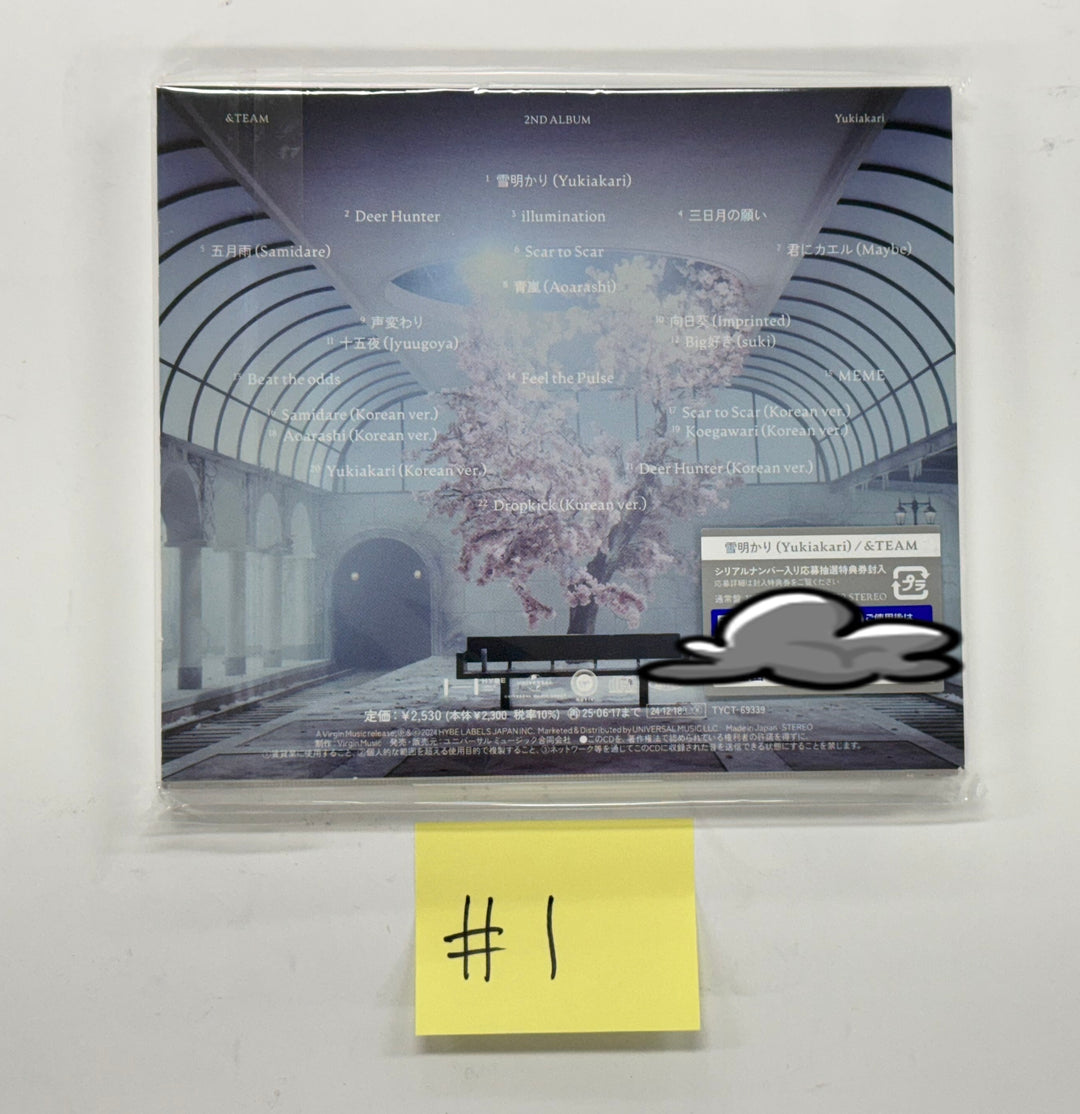 &amp;TEAM "Yukiakari" - Hand Autographed(Signed) Promo Album [25.1.31]