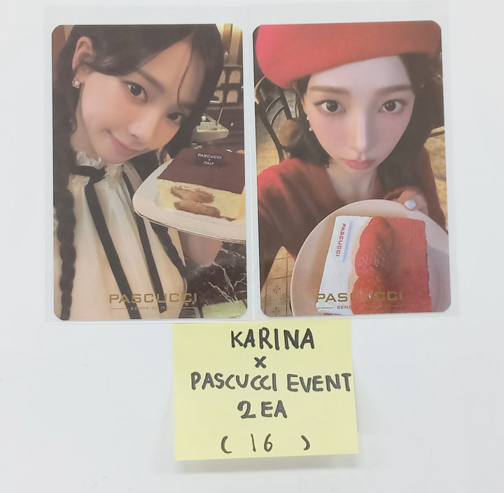 KARINA (Of Aespa) X Pascucci ITALY PAIRING Event Photocards Set (2EA) [25.6.2]