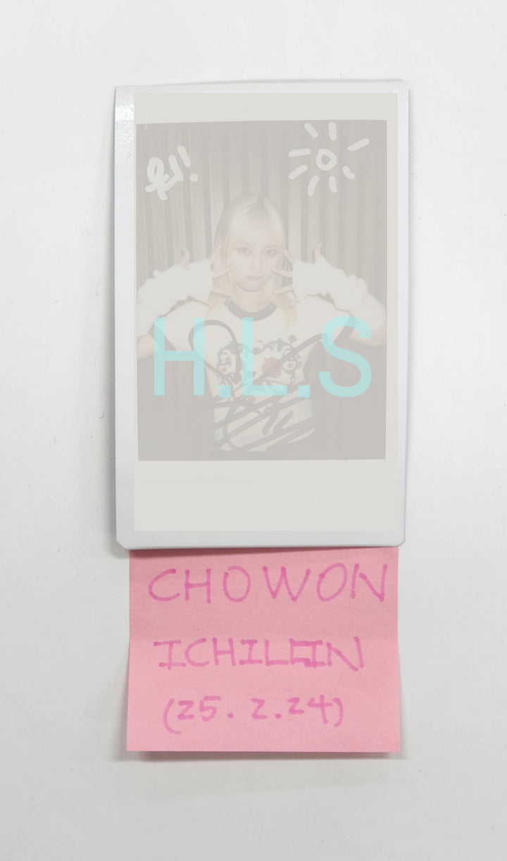 Chowon (Of ICHILLIN) - Hand Autographed(Signed) Polaroid [25.2.24]