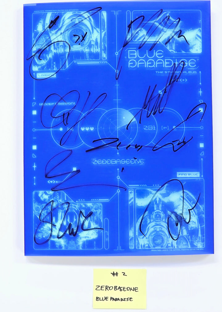 ZEROBASEONE "BLUE PARADISE" &amp; "CINEMA PARADISE", Hearts2Hearts "The Chase", ARrC "nu kidz: out the box", RESCENE "Glow Up", ONF "ONF:MY IDENTITY", NouerA "Chapter: New is Now" - Hand Autographed(Signed) Promo Album [25.2.28] (Restocked 3/4)