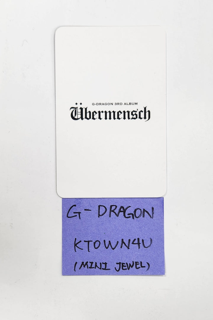 G-Dragon "Übermensch" - Ktown4U Pre-Order Benefit Photocard [Mini Jewel Ver.] [25.3.7]