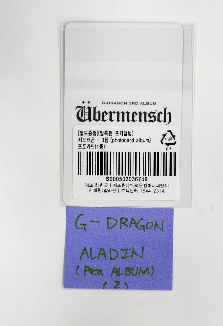 G-Dragon "Übermensch" - Aladin Pre-Order Benefit Photocard [Poca Album Ver.] [25.3.7]