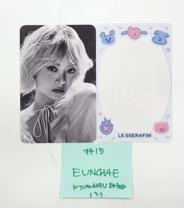 Le Sserafim "Hot" - Ktown4U Lucky Draw &amp; Drink Event Photocard [25.3.19]