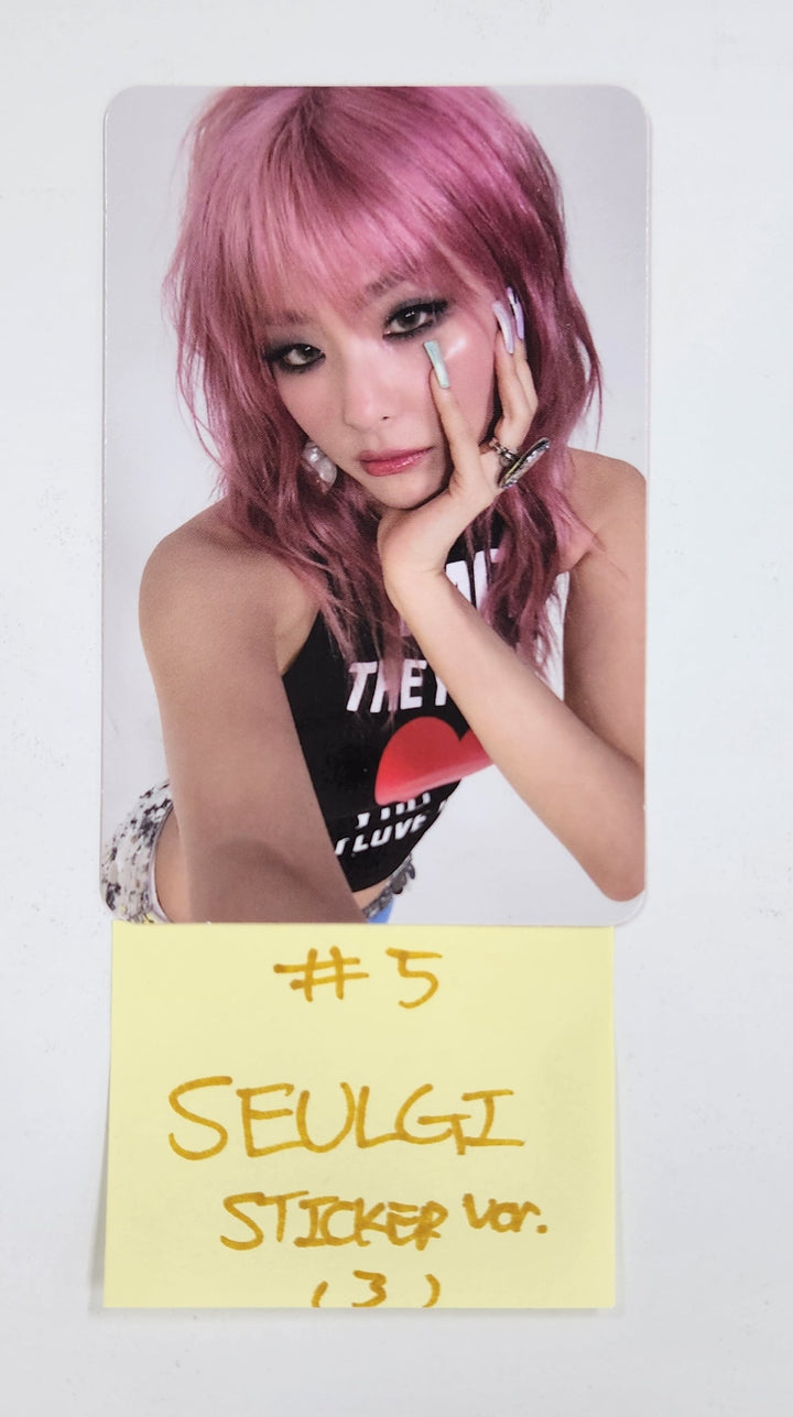 SEULGI (Of Red velvet) "Accidentally On Purpose" - Official Photocard [Photobook, Mini Photobook, Sticker Ver.] [25.3.21]