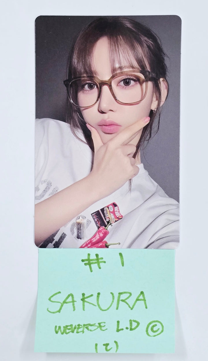 Le Sserafim "Hot" - Weverse Shop Lucky Draw Event Photocard [Compact Ver.] [25.3.24]